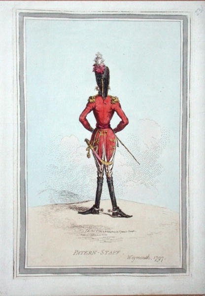 Pattern-Staff, publicerad av Hannah Humphrey 1797 (handfärgad etsning) av James Gillray