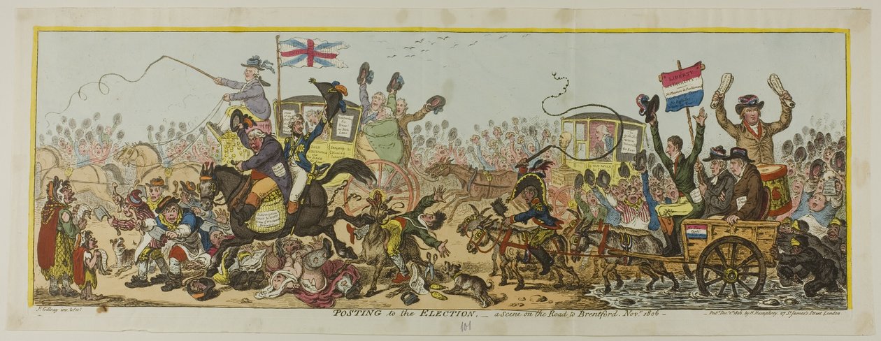 Postning till valet av James Gillray