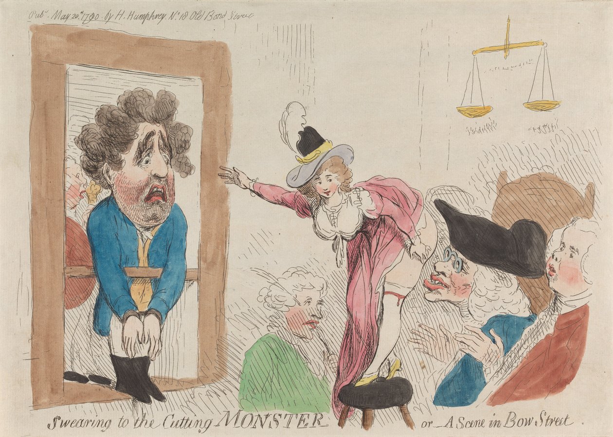 En ed till ”Cutting Monster” eller – En scen på Bow Street av James Gillray