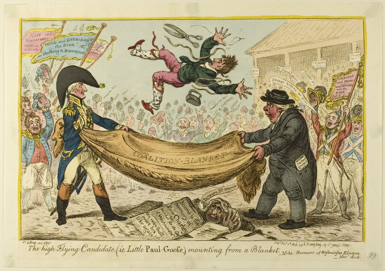 Den högt flygande kandidaten av James Gillray