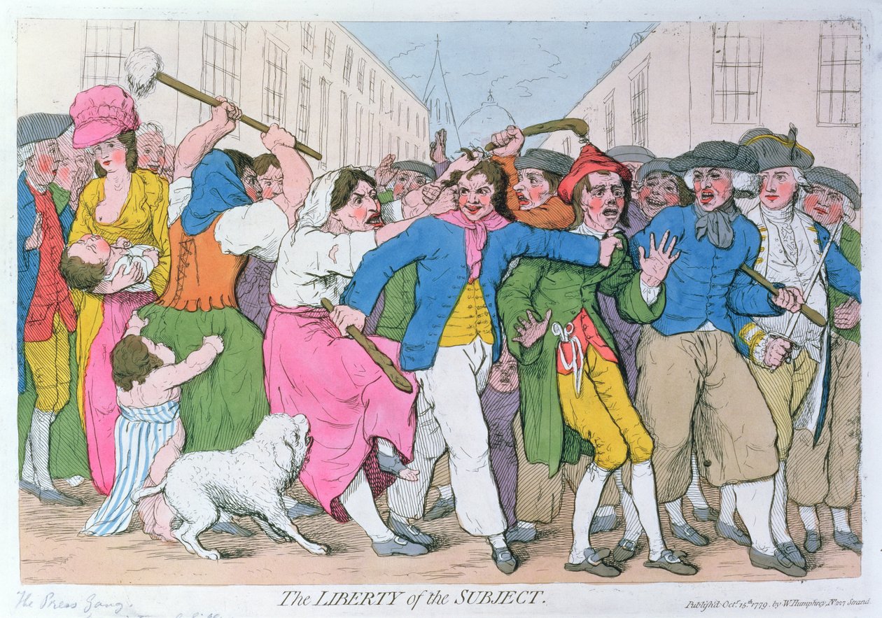 Ämnets frihet, publ. av H. Humphrey, 15 oktober 1779 av James Gillray