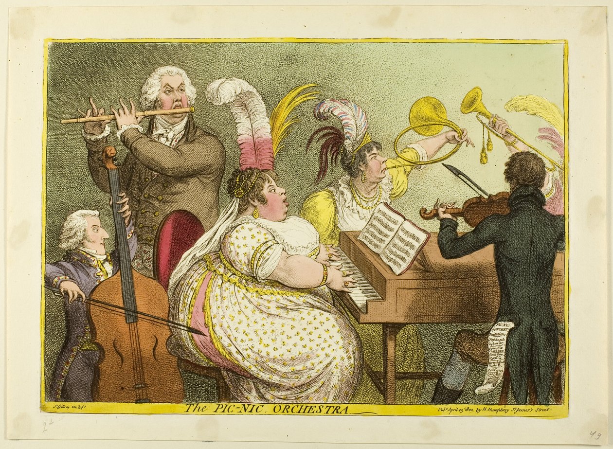 The Pic-Nic Orchestra av James Gillray