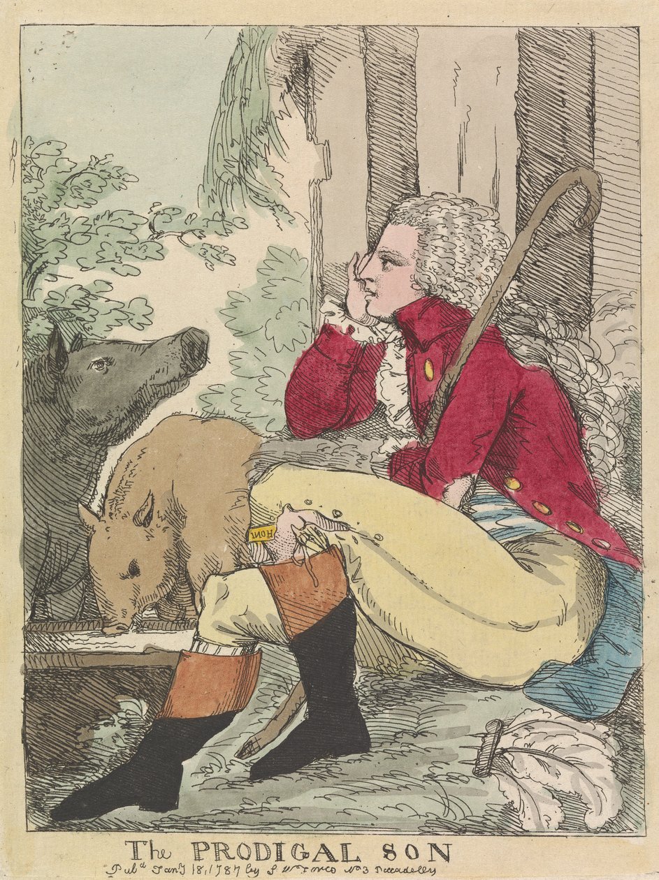 Den förlorade sonen av James Gillray
