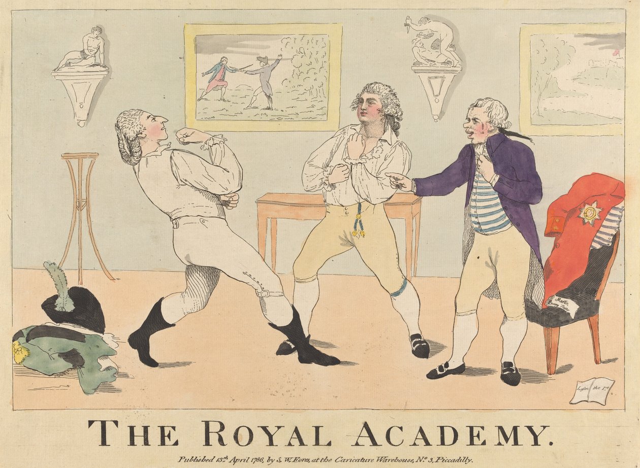 Kungliga akademien av James Gillray
