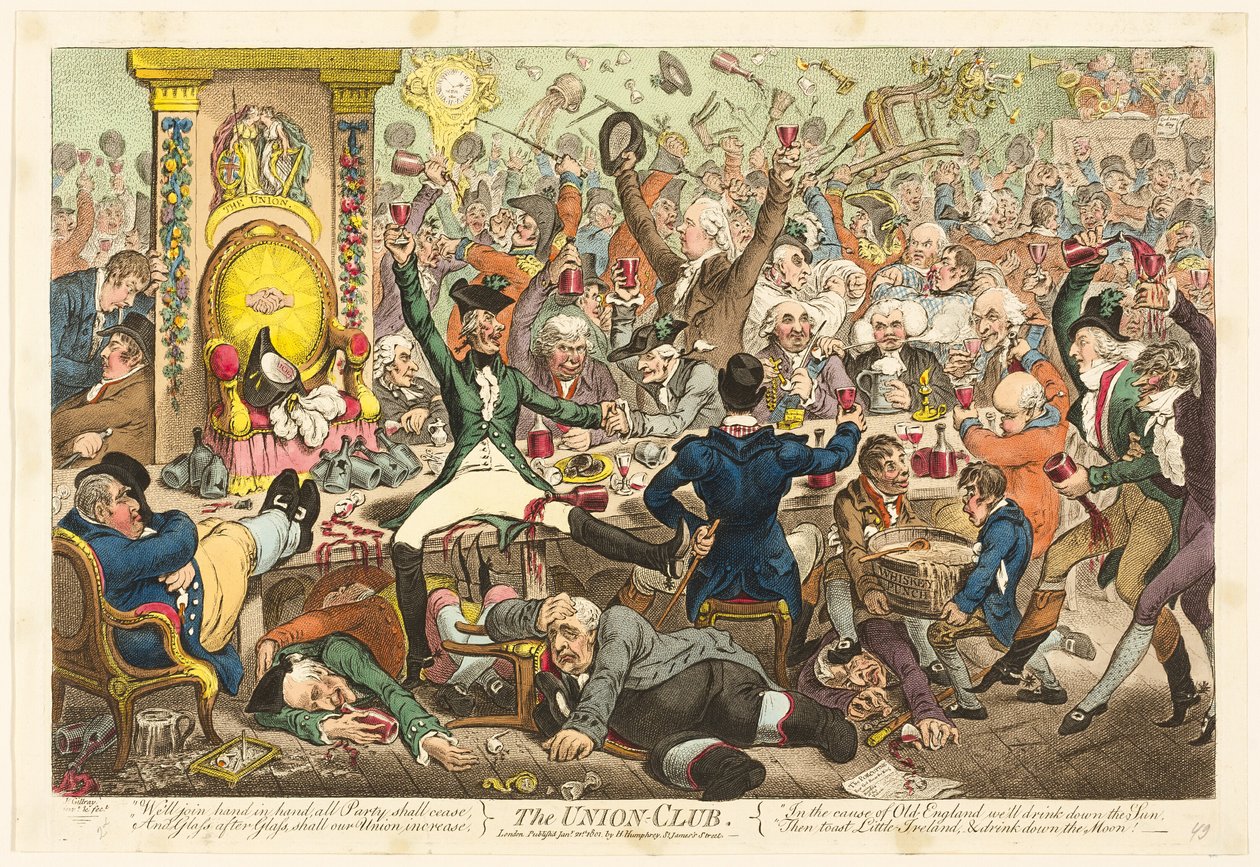 Unionsklubben av James Gillray
