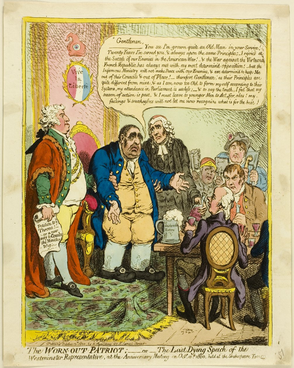 Den utslitne patrioten av James Gillray