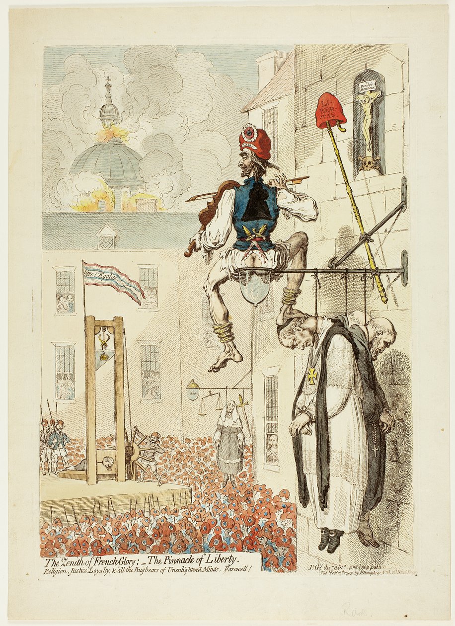 Zenith av fransk ära; Frihetens höjdpunkt av James Gillray