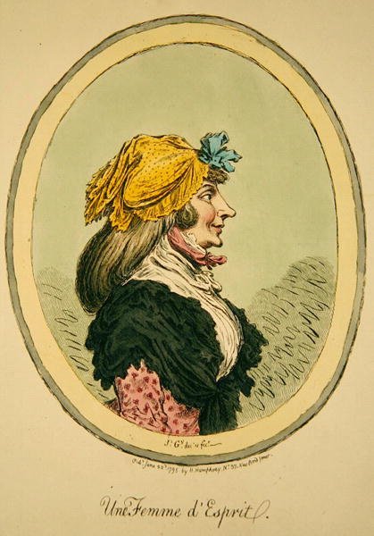 A Woman of the Spirit, publicerad av Hannah Humphrey av James Gillray