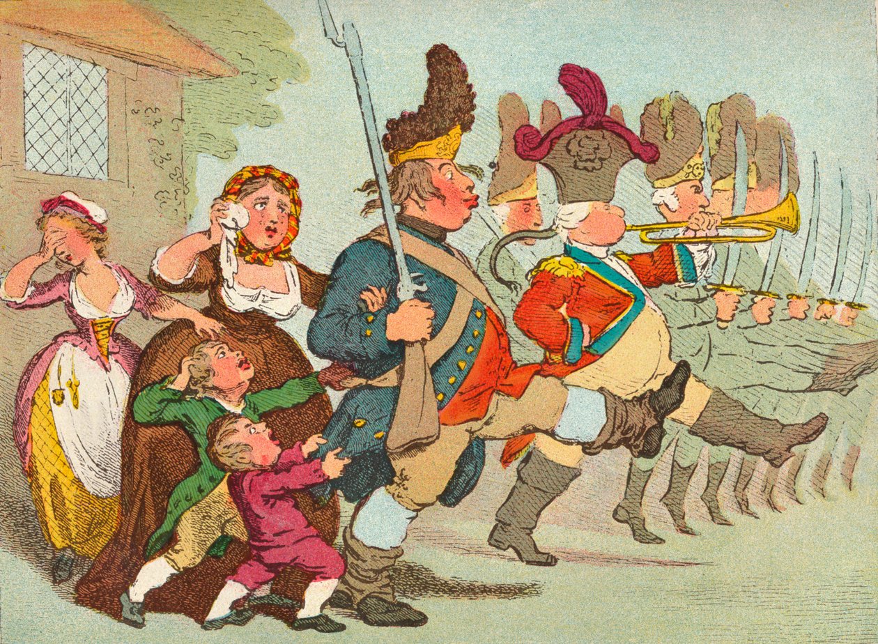 John Bull går till krigen, c1700-talet, 1902 av James Gilray