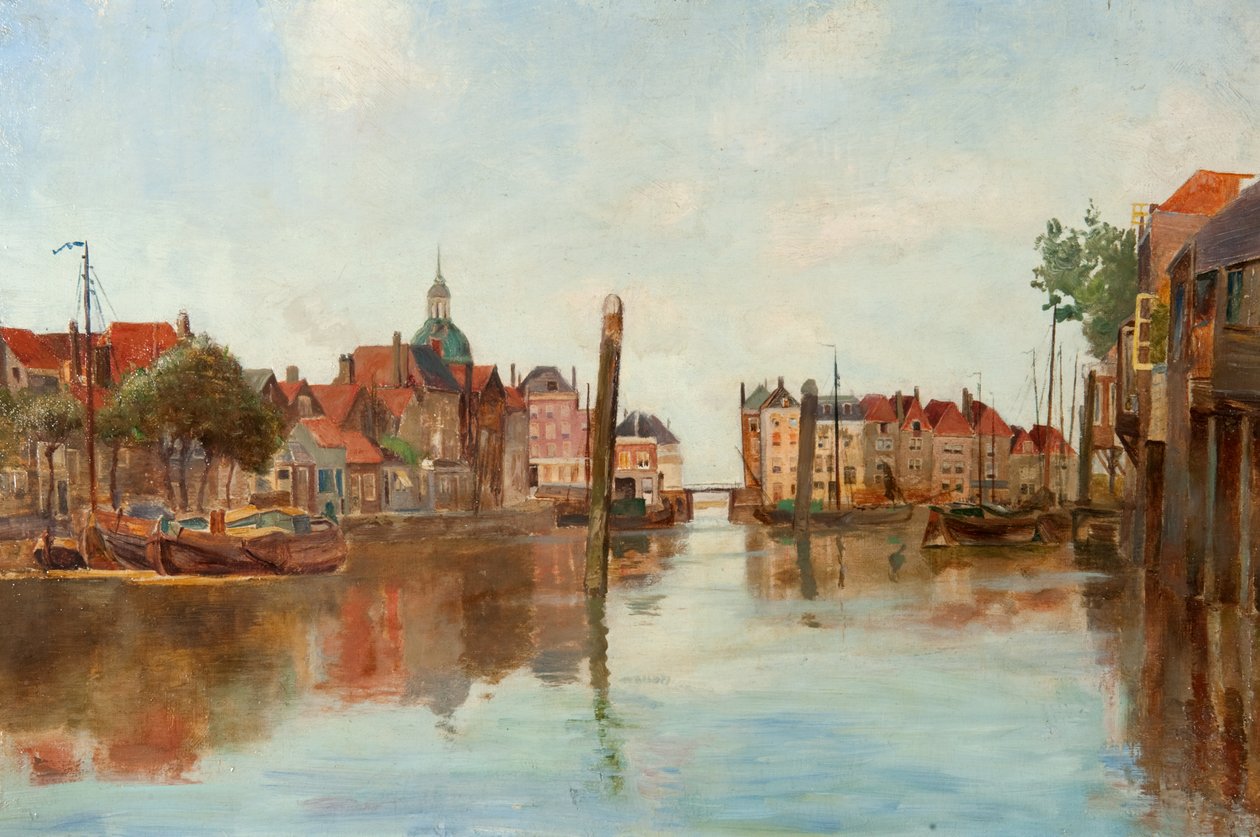 Hamnen i Dort av James Guthrie Orchar