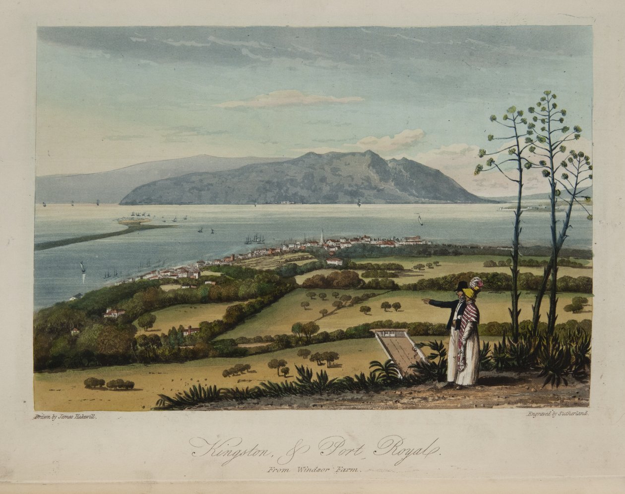 Kingston och Port Royale av James Hakewill