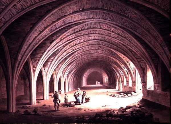 Klostret vid Fountains Abbey av James Halfpenny