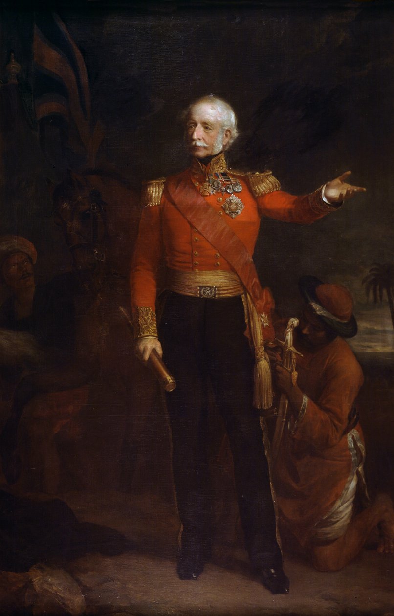 Generallöjtnant Viscount Hugh Gough, arméstab av James Harwood