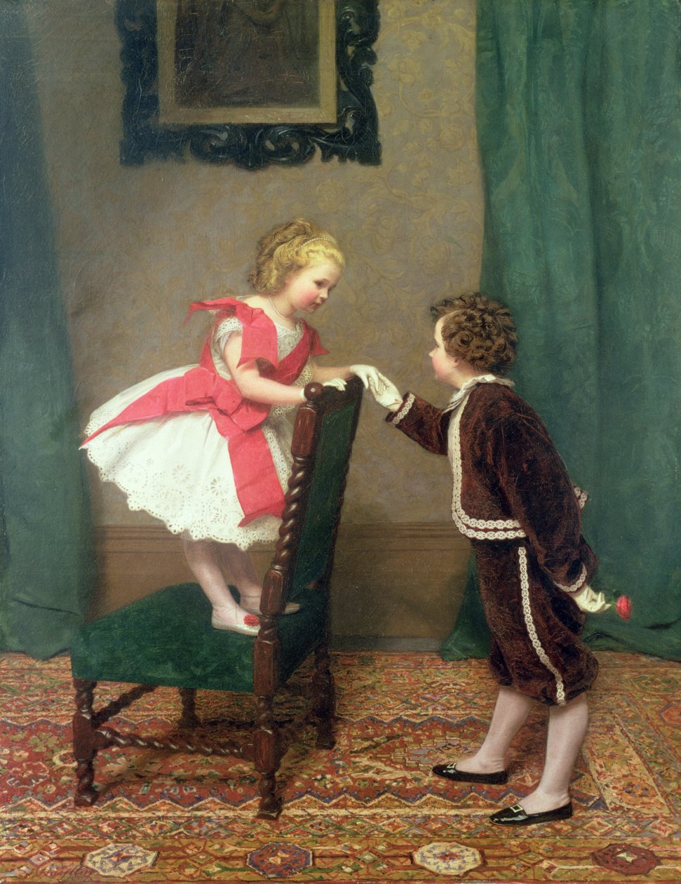 Miss Lilys första flirt, 1867 av James Haylar