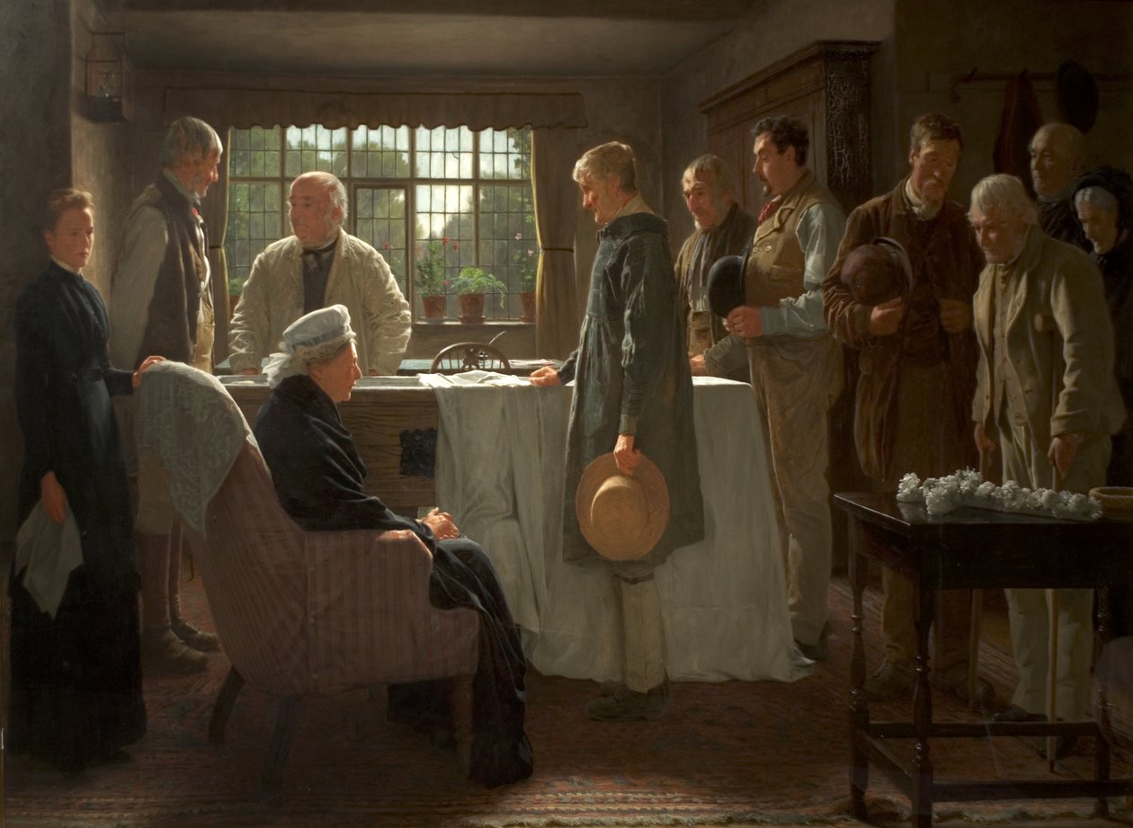 Den gamle mästaren, 1883 av James Hayllar