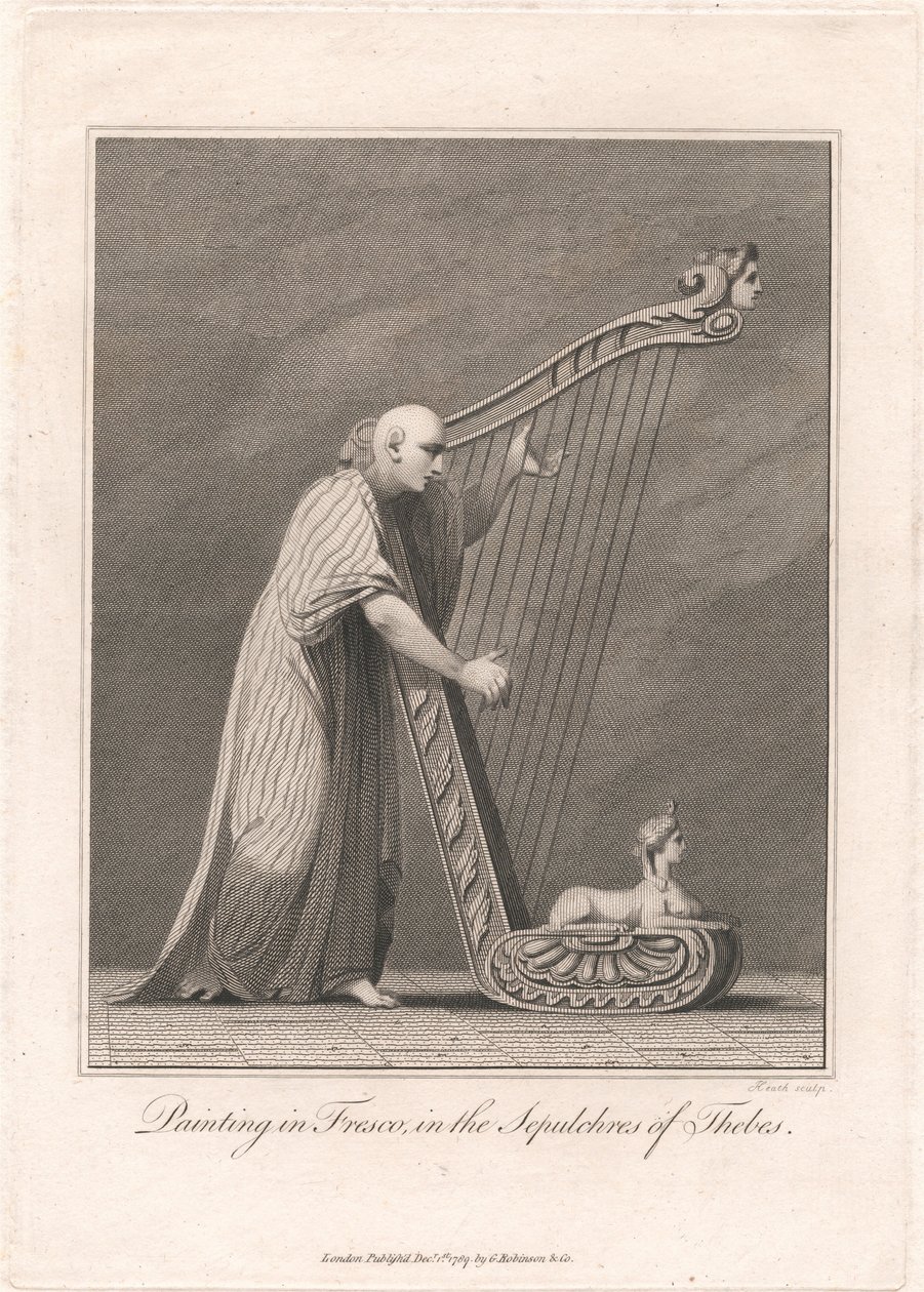 Målning i Thebes gravar av James Heath