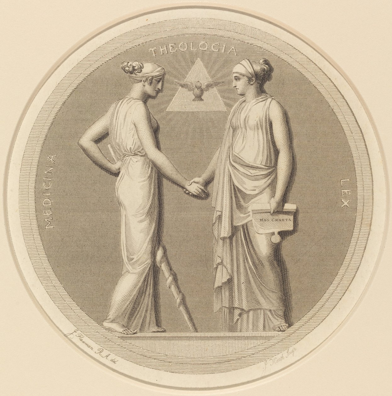 Medicin - Teologi - Juridik av James Heath after John Flaxman