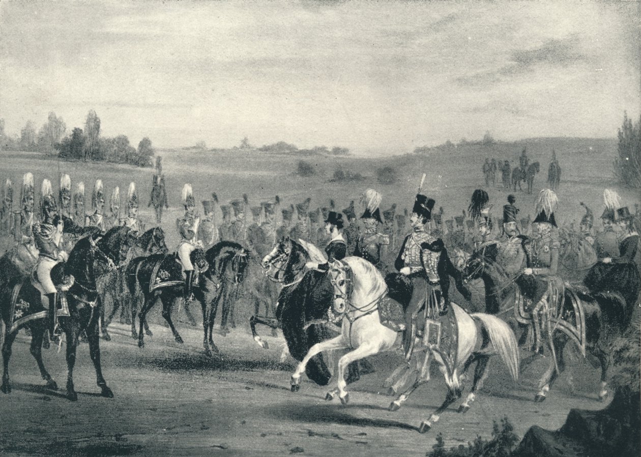 Genomgång av 1:a livgardet och 8:e husarerna, 4 juni 1842, 1842 1909 av James Henry Lynch