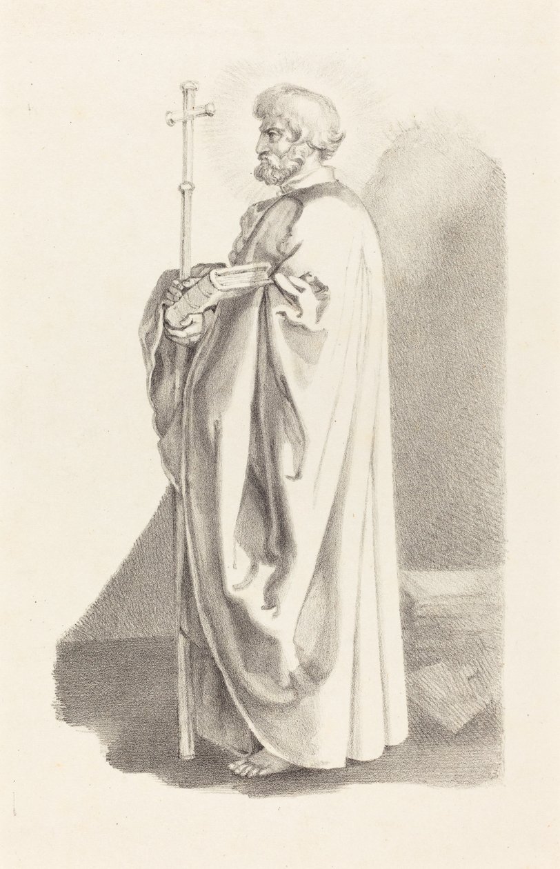 En apostel, från Albert [sic] Durer av James Henry Lynch after John Flaxman