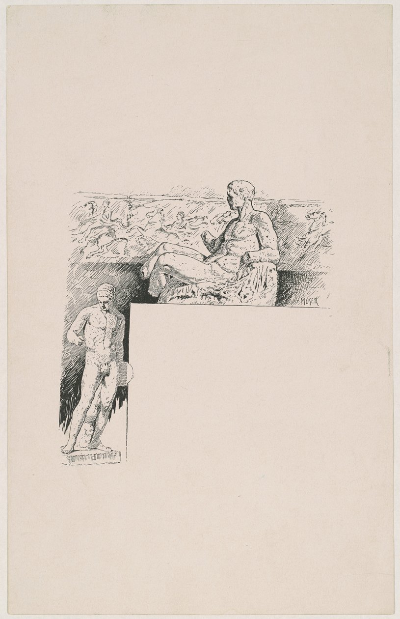 Avsättningar från Antique Sculpture: The Parthenon av James Henry Moser