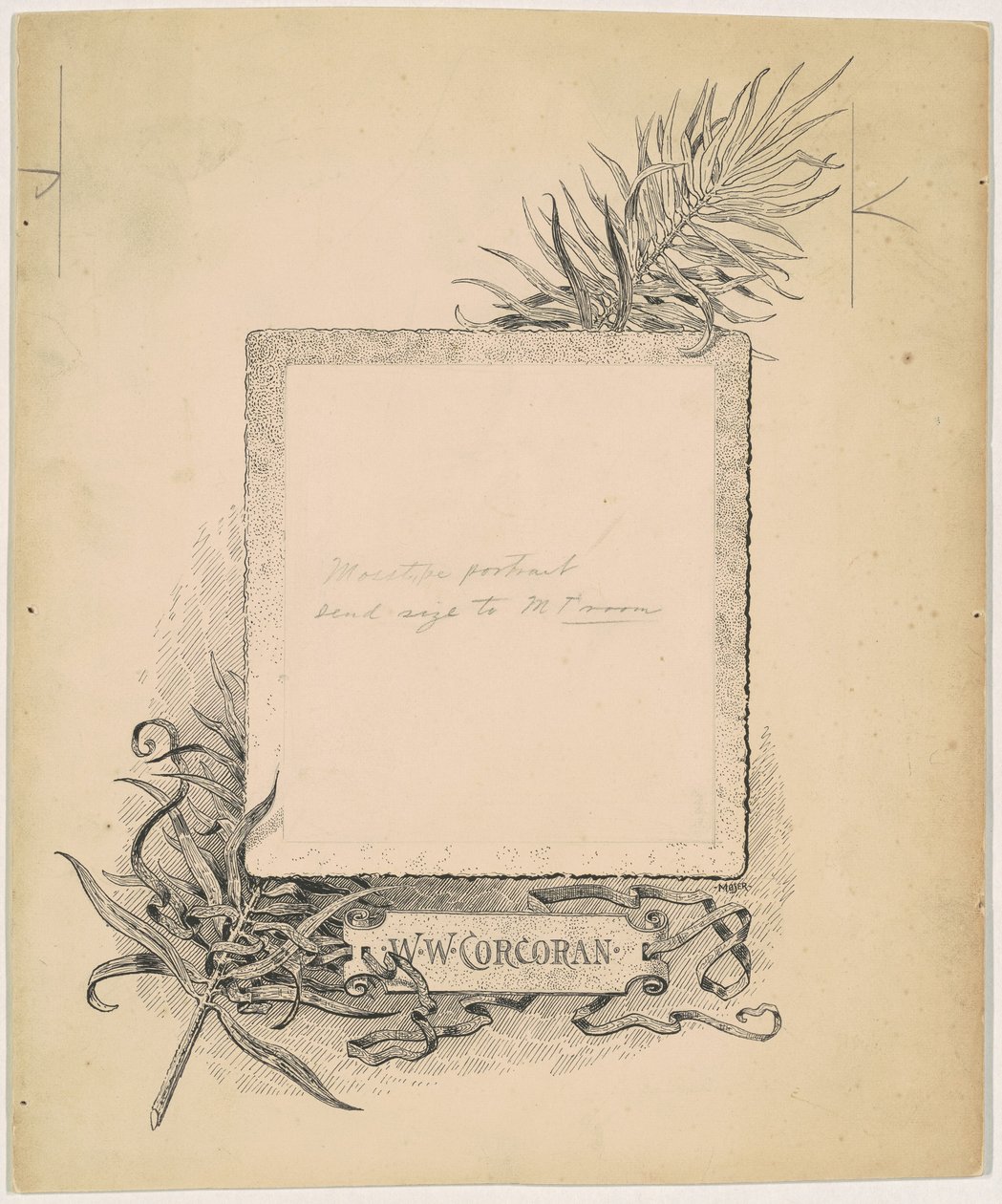 Frontispice, Porträtt av W. W. Corcoran av James Henry Moser