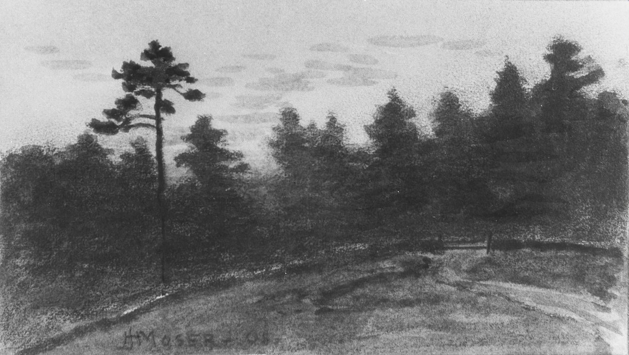 Landskap från McGuire Scrapbook, 1908. av James Henry Moser