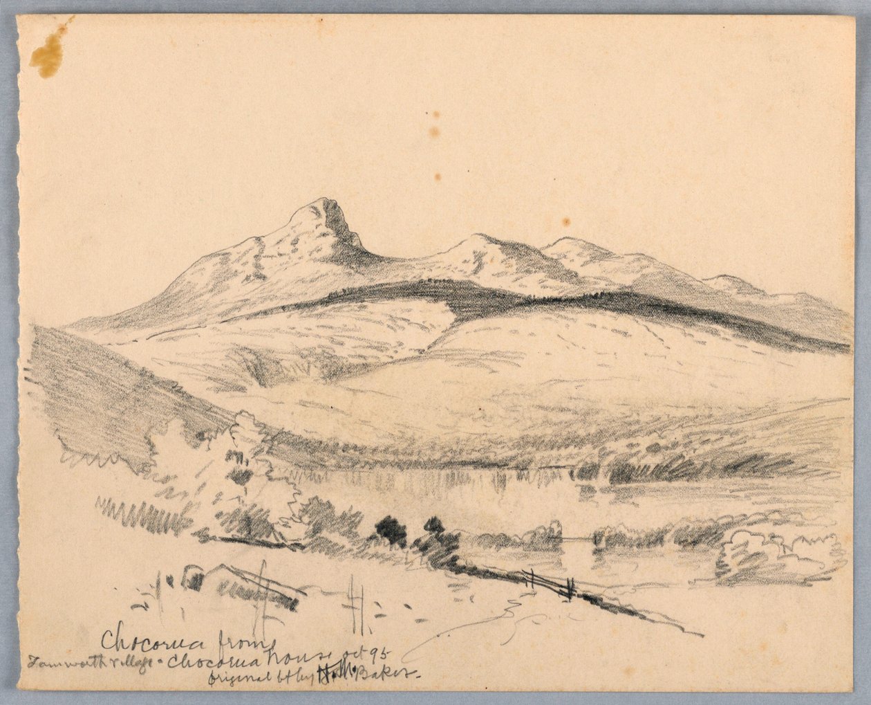 Mount Chocorua från Tamworth, New Hampshire av James Henry Moser