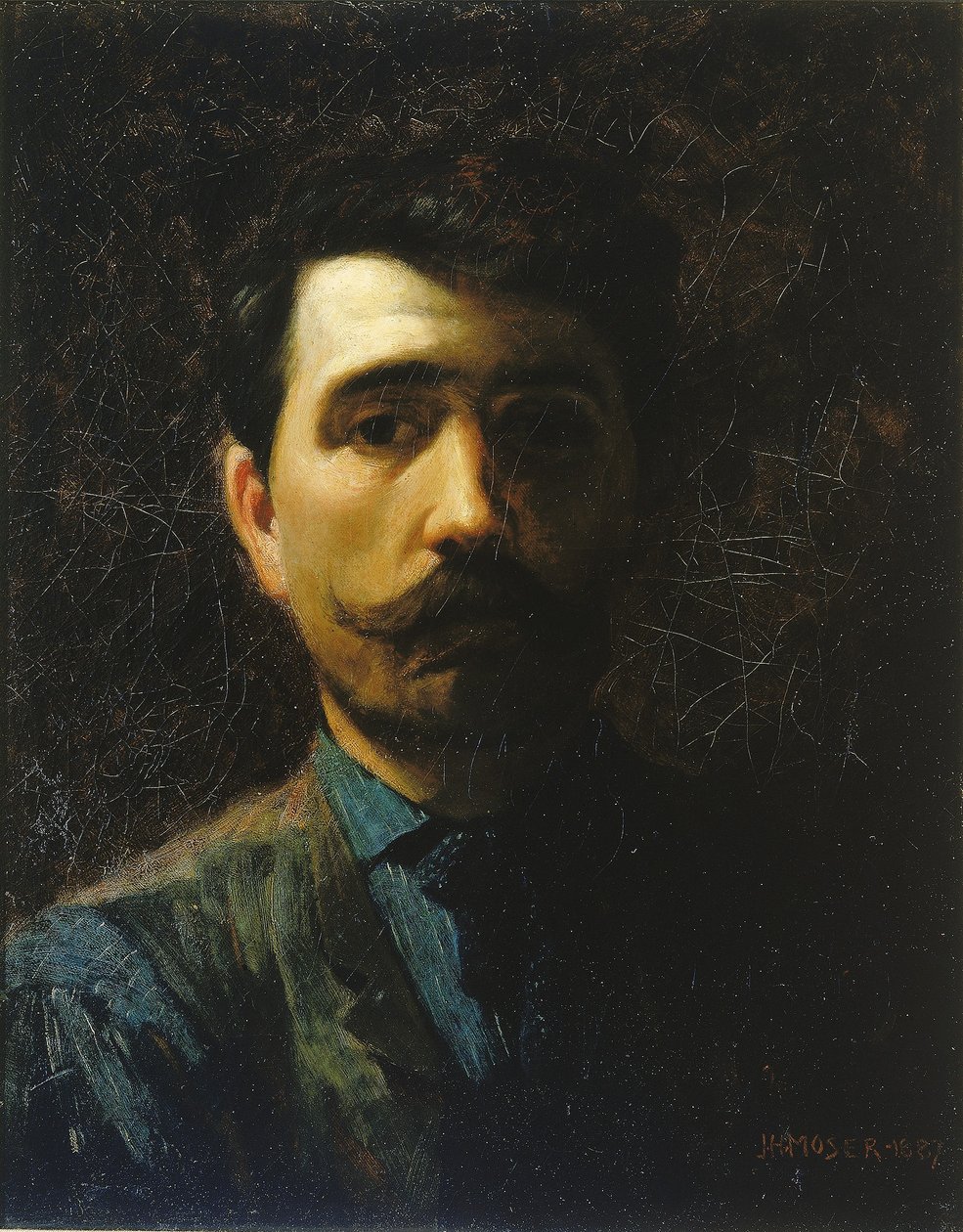 Självporträtt av James Henry Moser