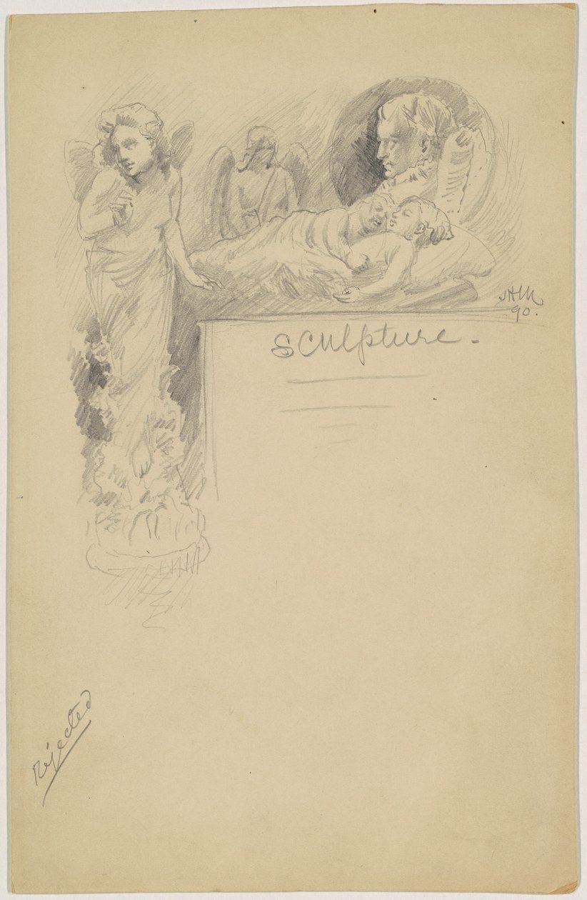 Studie för "Skulptur" av James Henry Moser