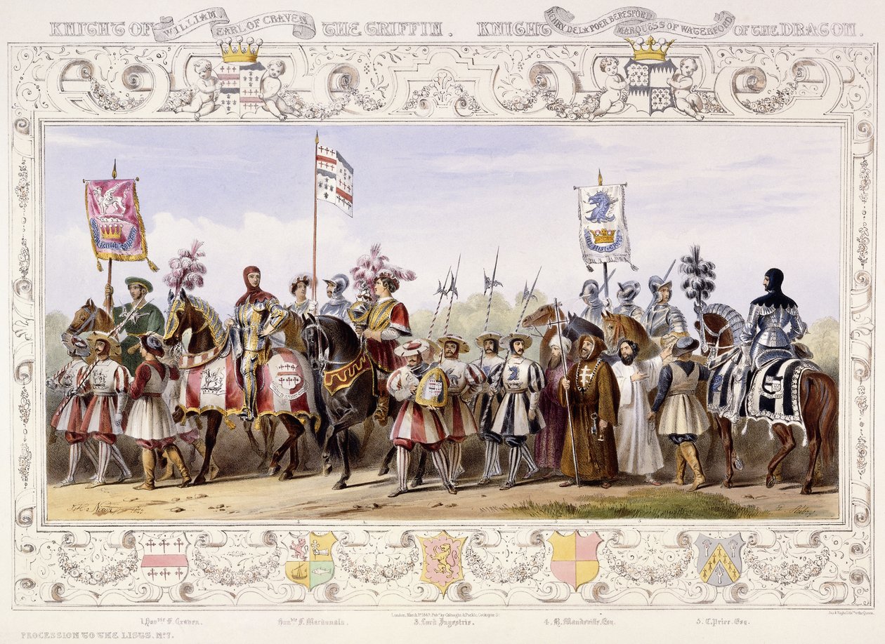 Procession till listorna, 1843 av James Henry Nixon