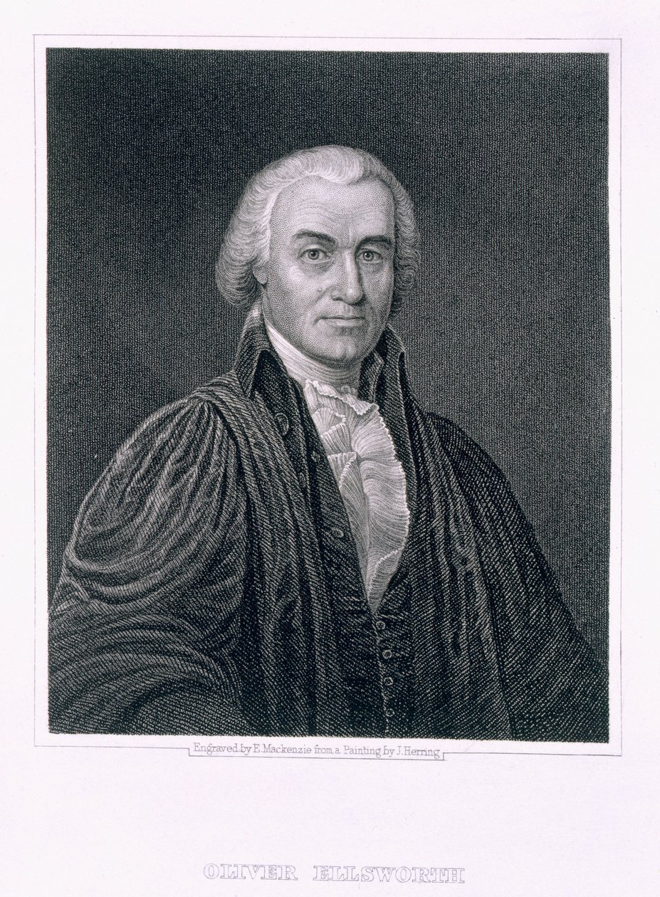 Oliver Ellsworth, graverad av E. Mackenzie av James Herring