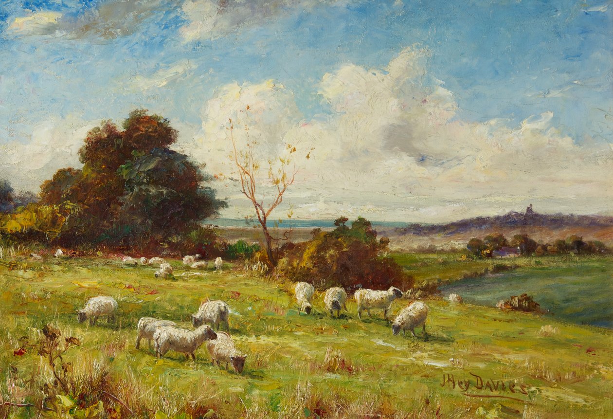 En pastoral, ca 1910 (målning) av James Hey Davies