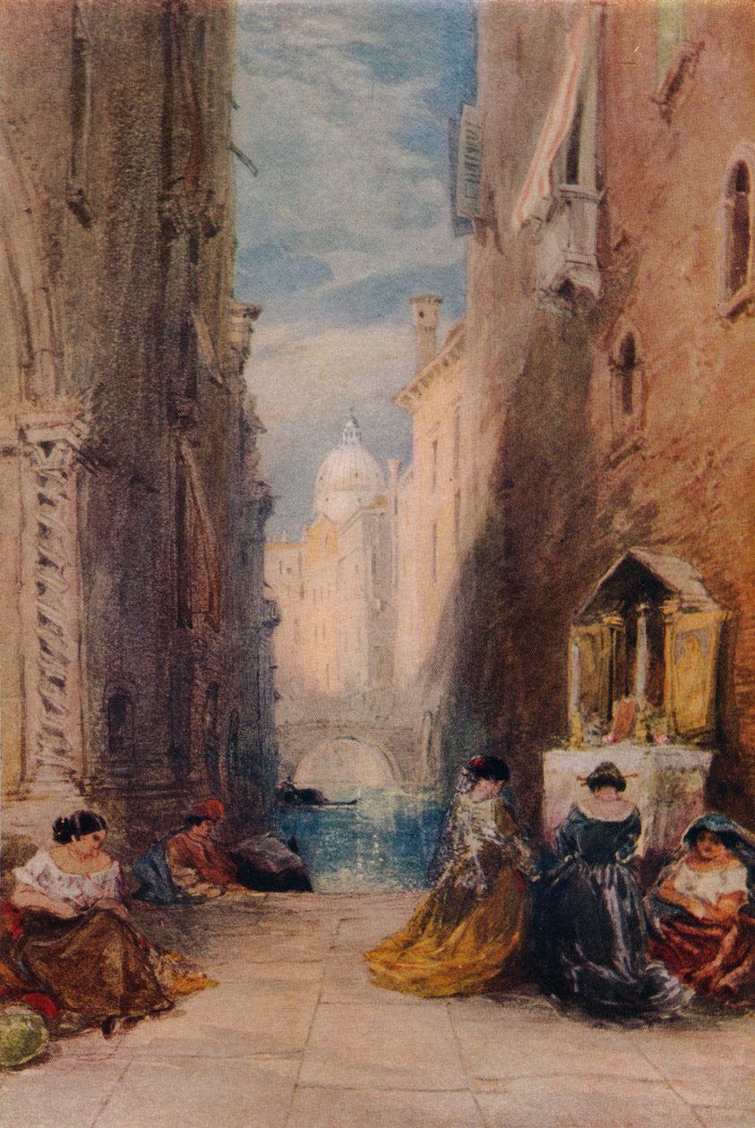 En helgedom i Venedig, c1820-1870, 1924 av James Holland
