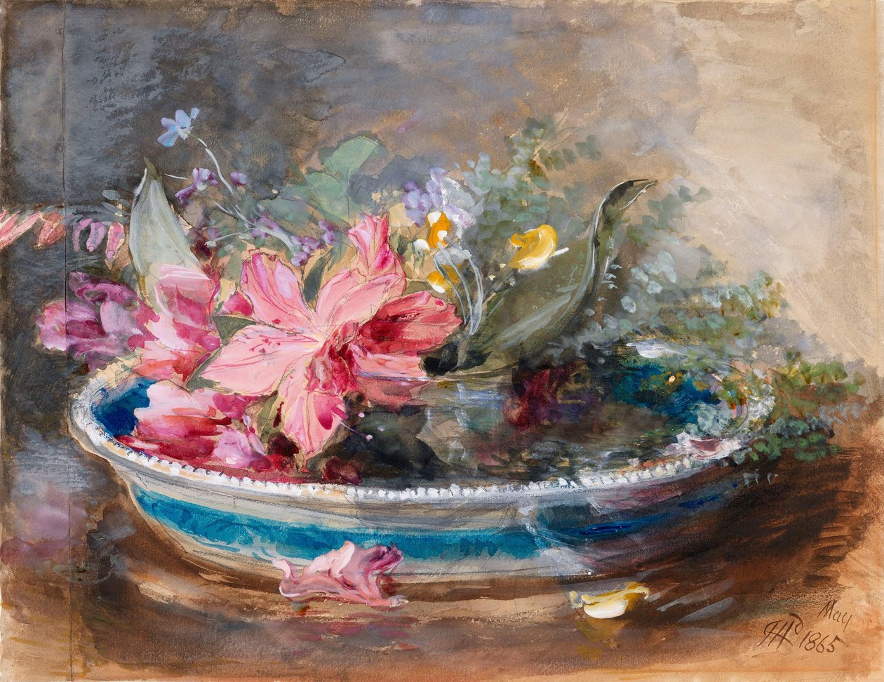 Blommor i en skål av James Holland