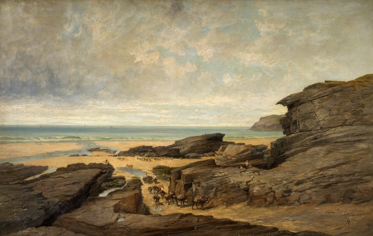 Low Water, Trebarwith Strand, Tintagel, Cornwall av James Holland