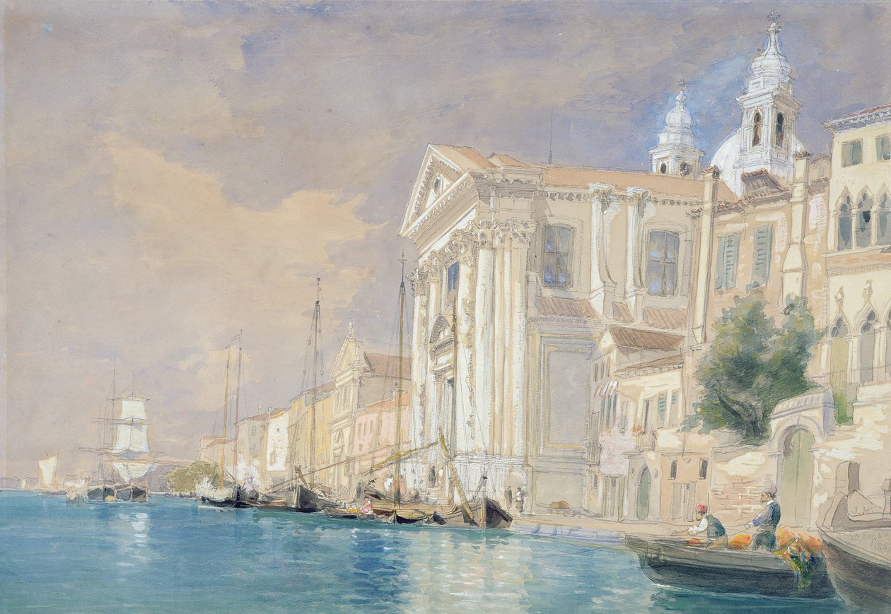 PD.61-1958 Gesuati-kyrkan, Venedig, 3 september 1857 av James Holland