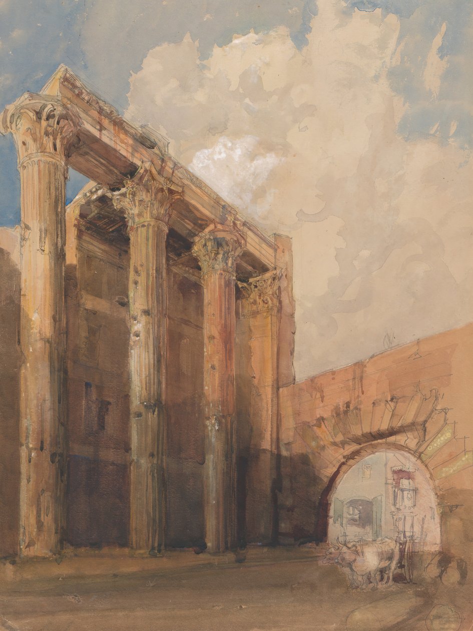 Mars Ultors tempel, Rom, 1840-45. av James Holland