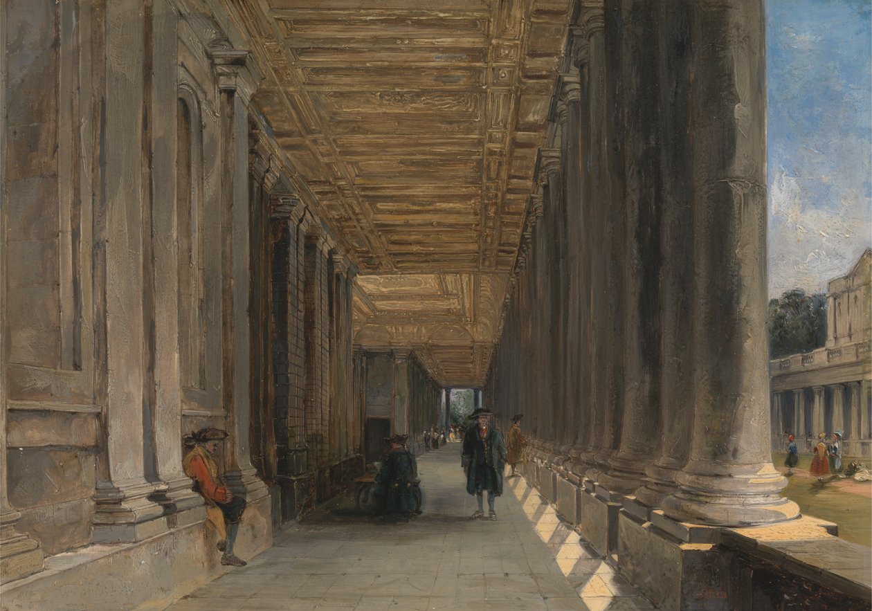 Colonnaden av Queen Mary Court, Greenwich av James Holland