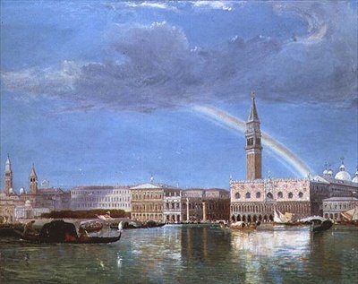 Piazzetta och Dogepalatset från Bacino av James Holland
