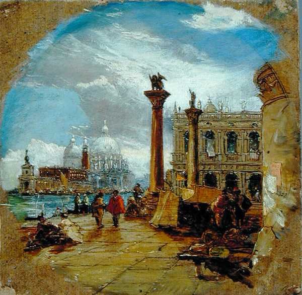 Venedig (olja på duk) av James Holland