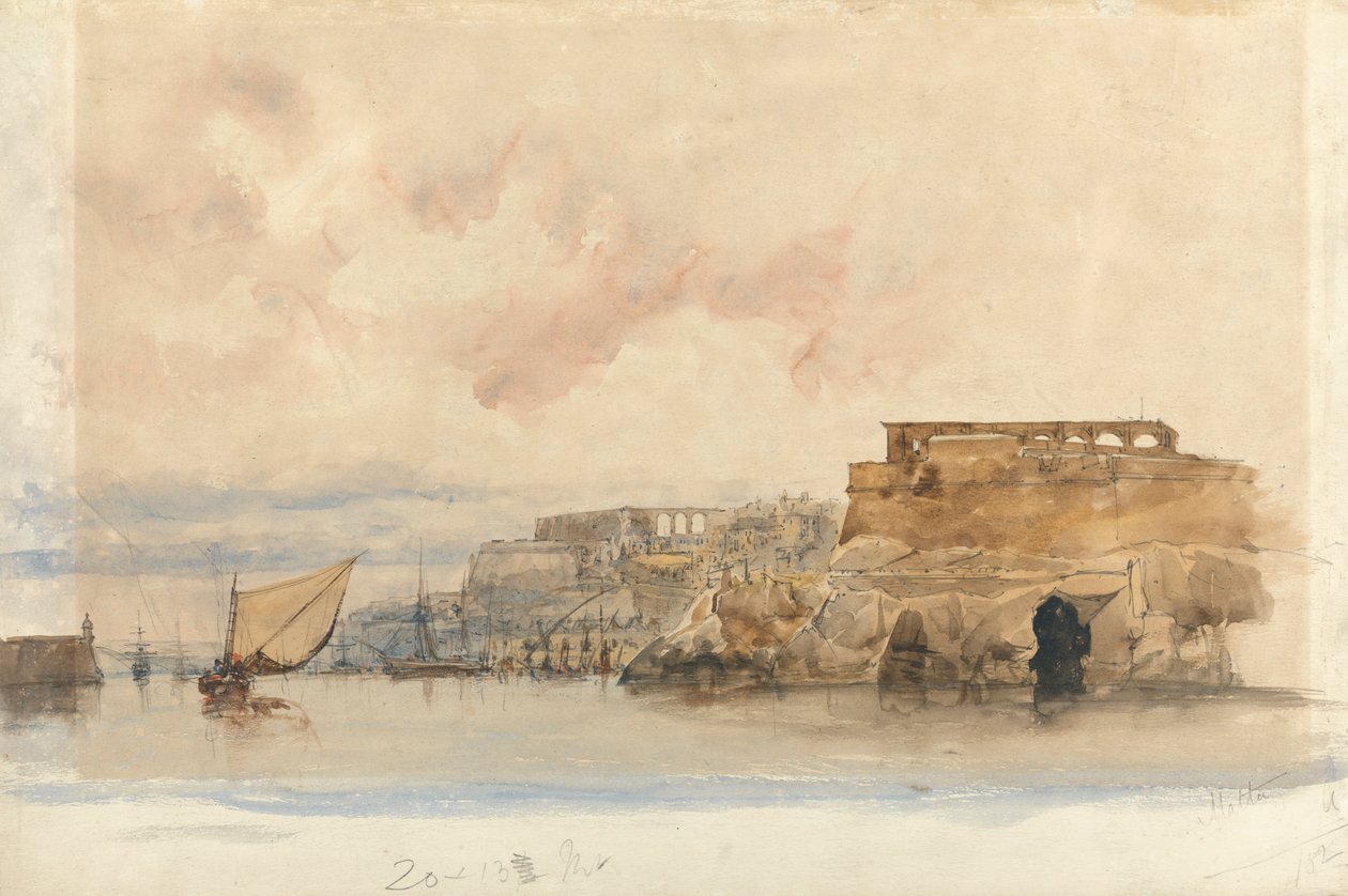 Utsikt över Valletta, Malta av James Holland