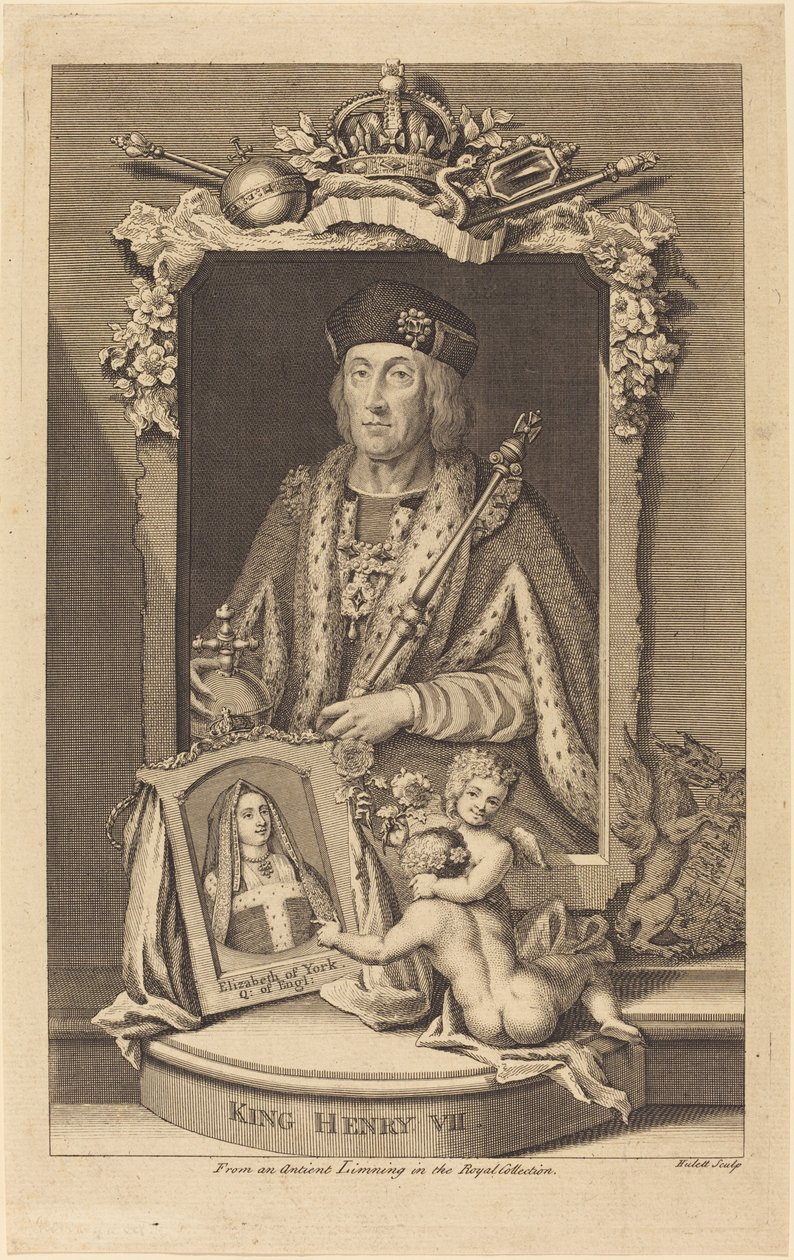 Kung Henrik VII av James Hulett after George Vertue
