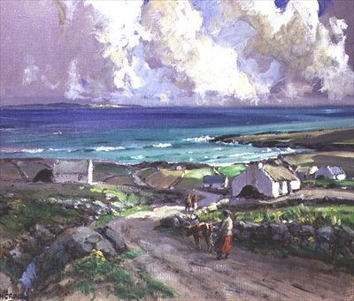 Atlantic från Bloody Foreland, Devon av James Humbert Craig