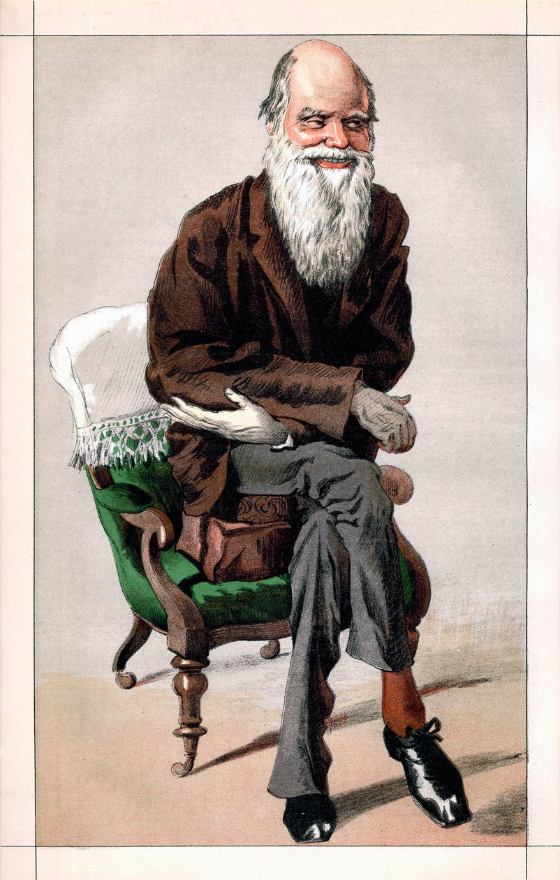 Porträtt av Charles Darwin av James Jacques Joseph  Tissot