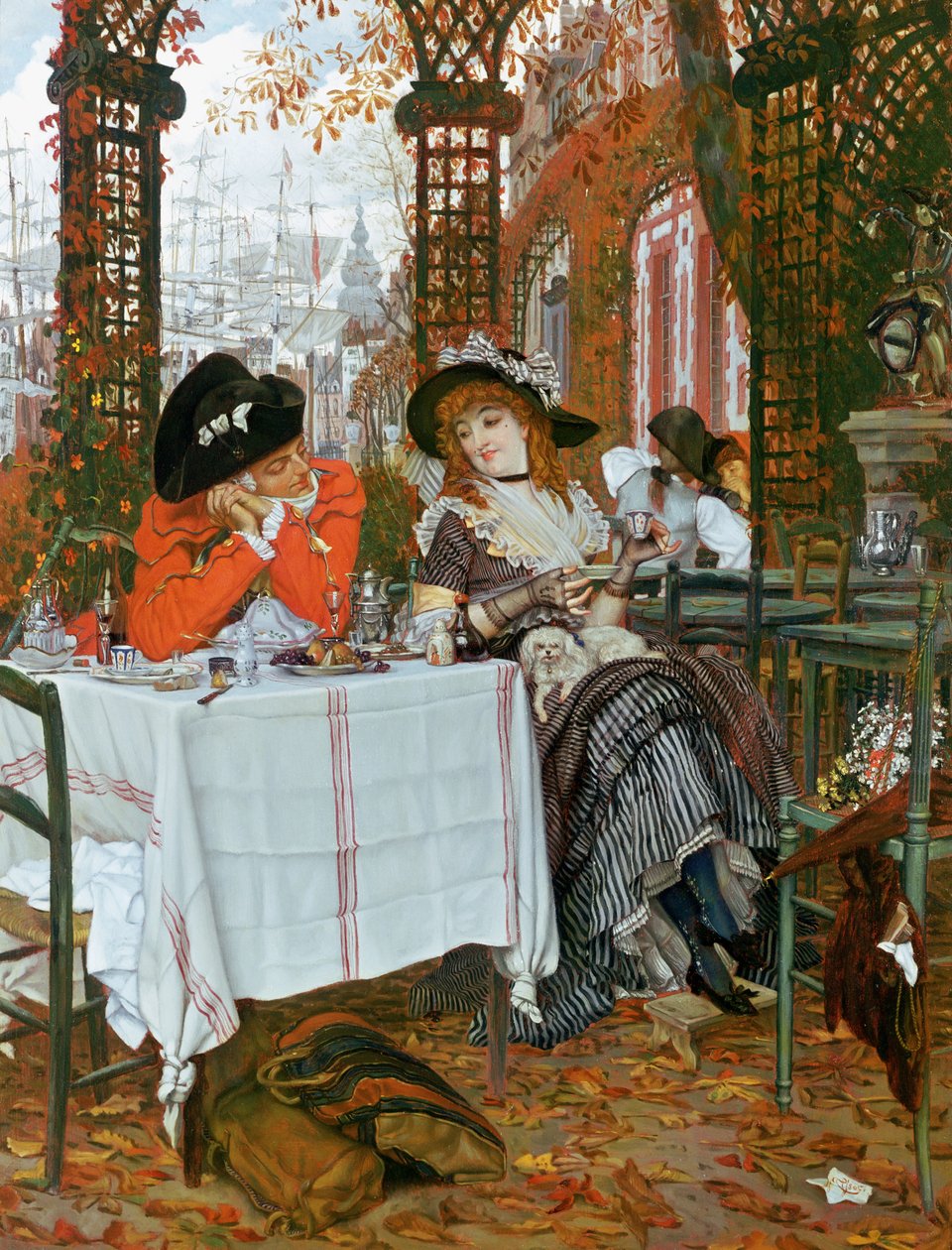 A Luncheon (A Luncheon), c.1868 av James Jacques Joseph Tissot
