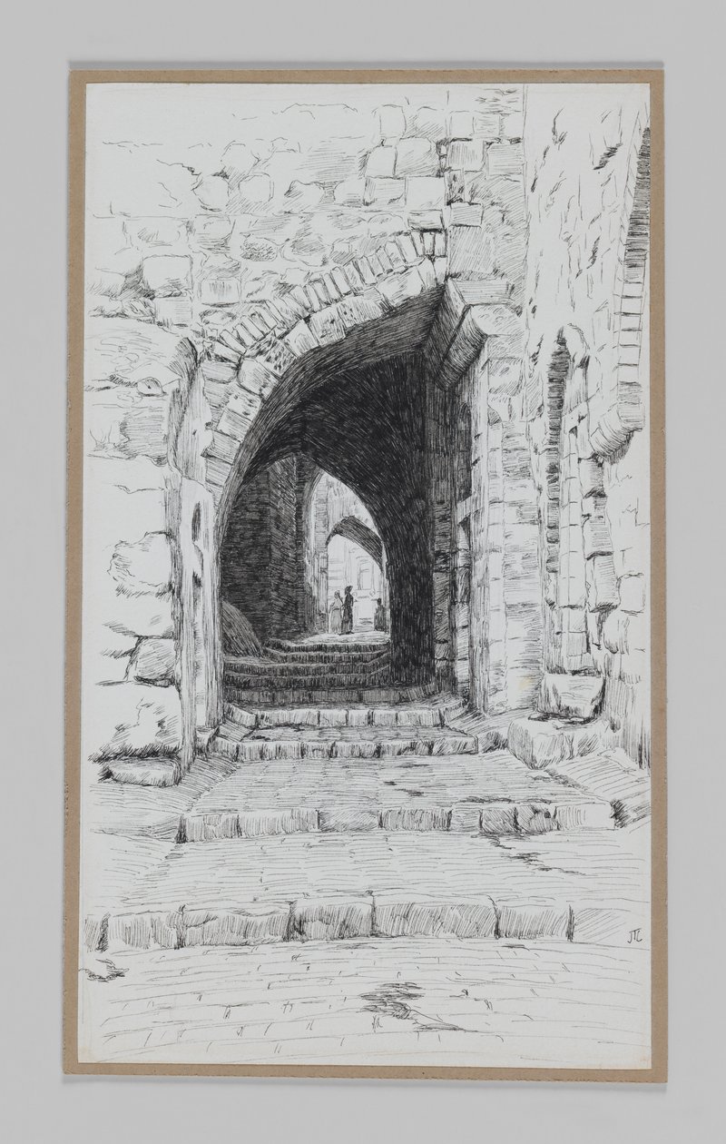 A Street in Jerusalem, illustration från Vår Herre Jesu Kristi liv (penna & in på papper) av James Jacques Joseph Tissot