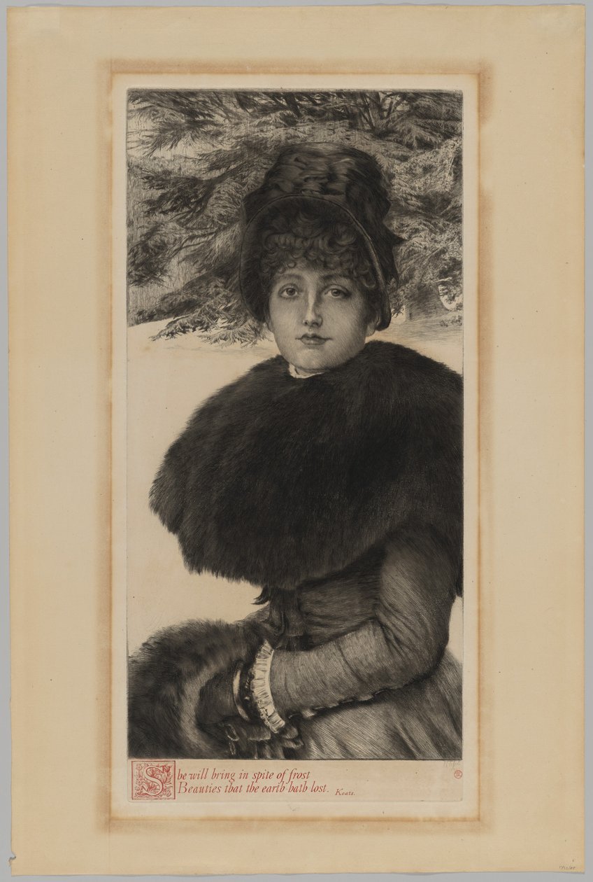 En vinterpromenad av James Jacques Joseph Tissot