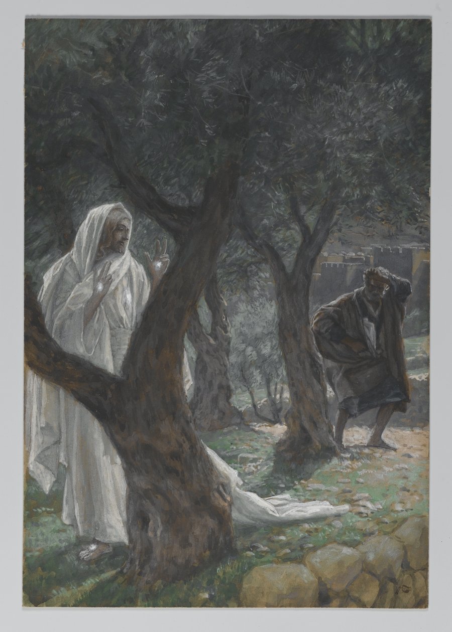 Vår Herres uppenbarelse till Sankt Peter, illustration från Vår Herre Jesu Kristi liv, 1886-94 (wc över grafit på papper) av James Jacques Joseph Tissot