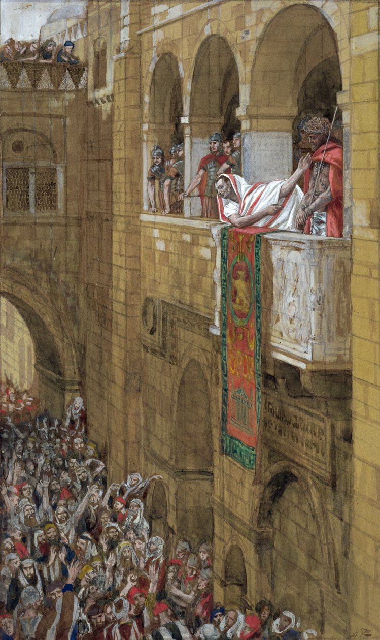 Ecce Homo, illustration till The Life of Christ, c.1886-94 (wc & gouache på kartong) av James Jacques Joseph Tissot
