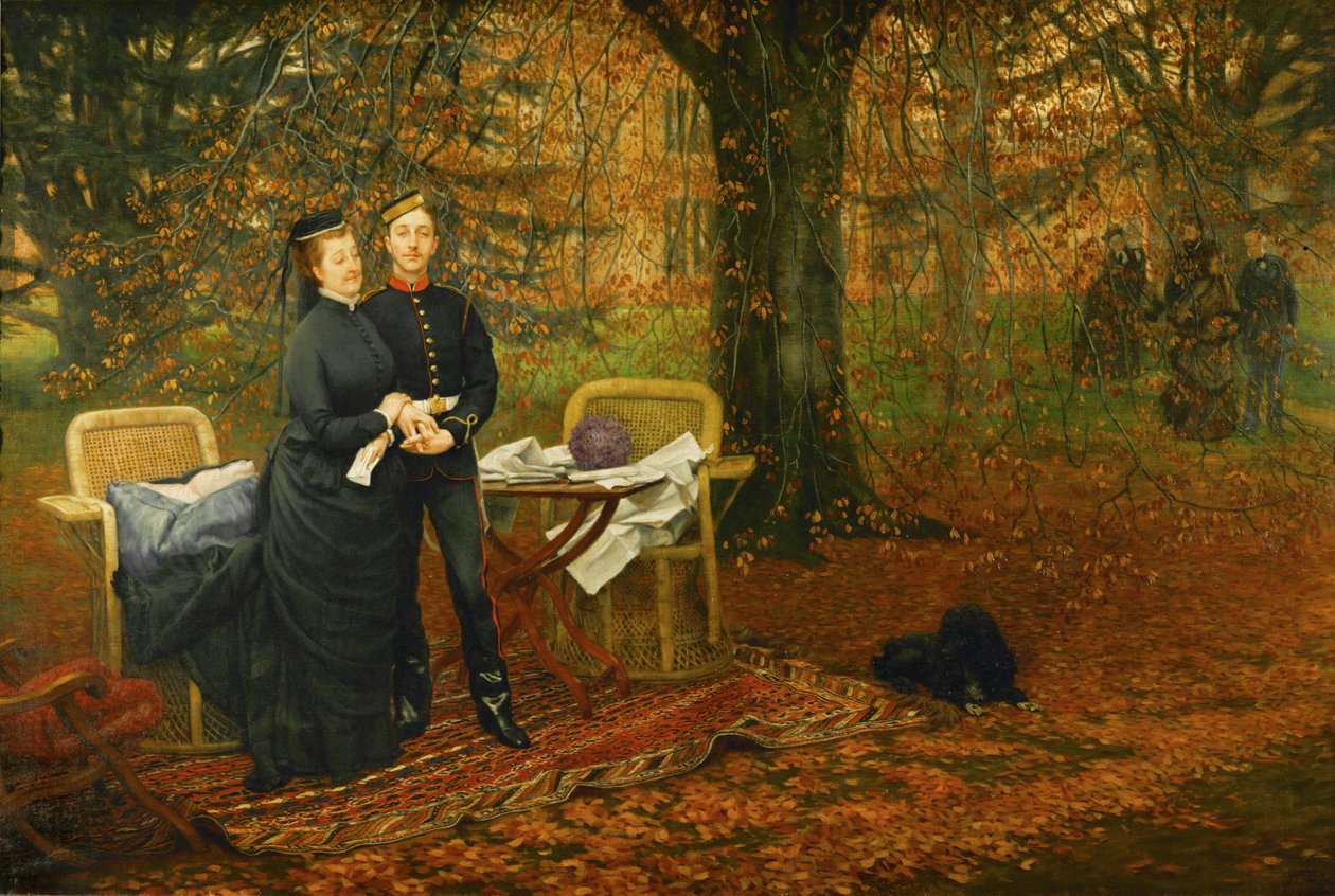 Kejsarinnan Eugenie, änka efter Napleon III av James Jacques Joseph Tissot